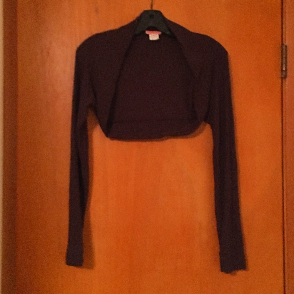 Brown Ballet Style Lightweight Cocoon Shrug NWOT S